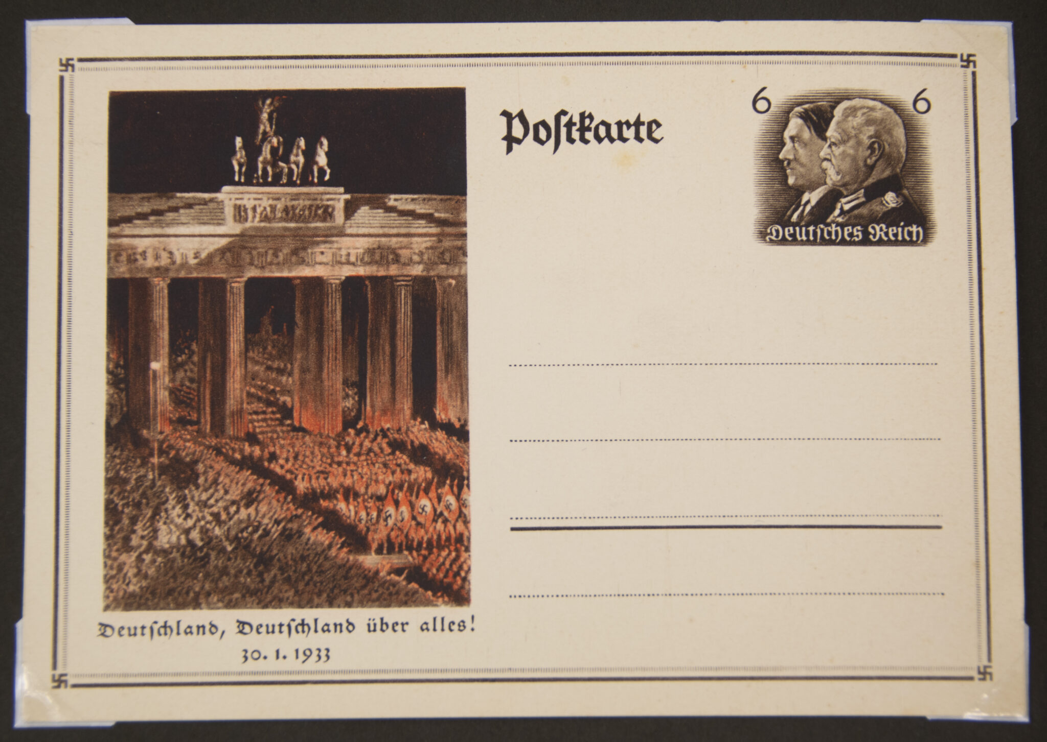 Deutsche Rote Kreuz (DRK) photoalbum with a collection of german postcards + photos + WHW tags, etc - Image 174