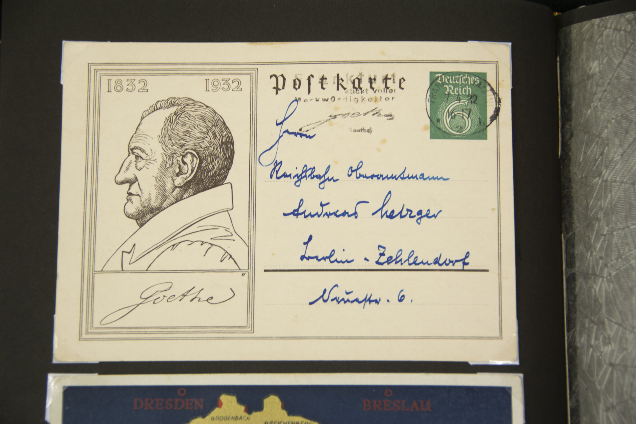 Deutsche Rote Kreuz (DRK) photoalbum with a collection of german postcards + photos + WHW tags, etc - Image 147