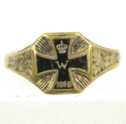 WWI German patriotic Iron Cross ring