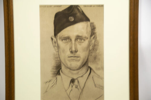 Willrich – Vom Lebensbaum deutscher Art – Bilder und Gedanken zur Rassenfrage – Framed original SS-Sturmmmann portrait drawing – extremely rare