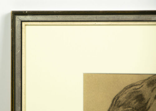 Willrich – Vom Lebensbaum deutscher Art – Bilder und Gedanken zur Rassenfrage – Framed original SS portrait drawing – extremely rare