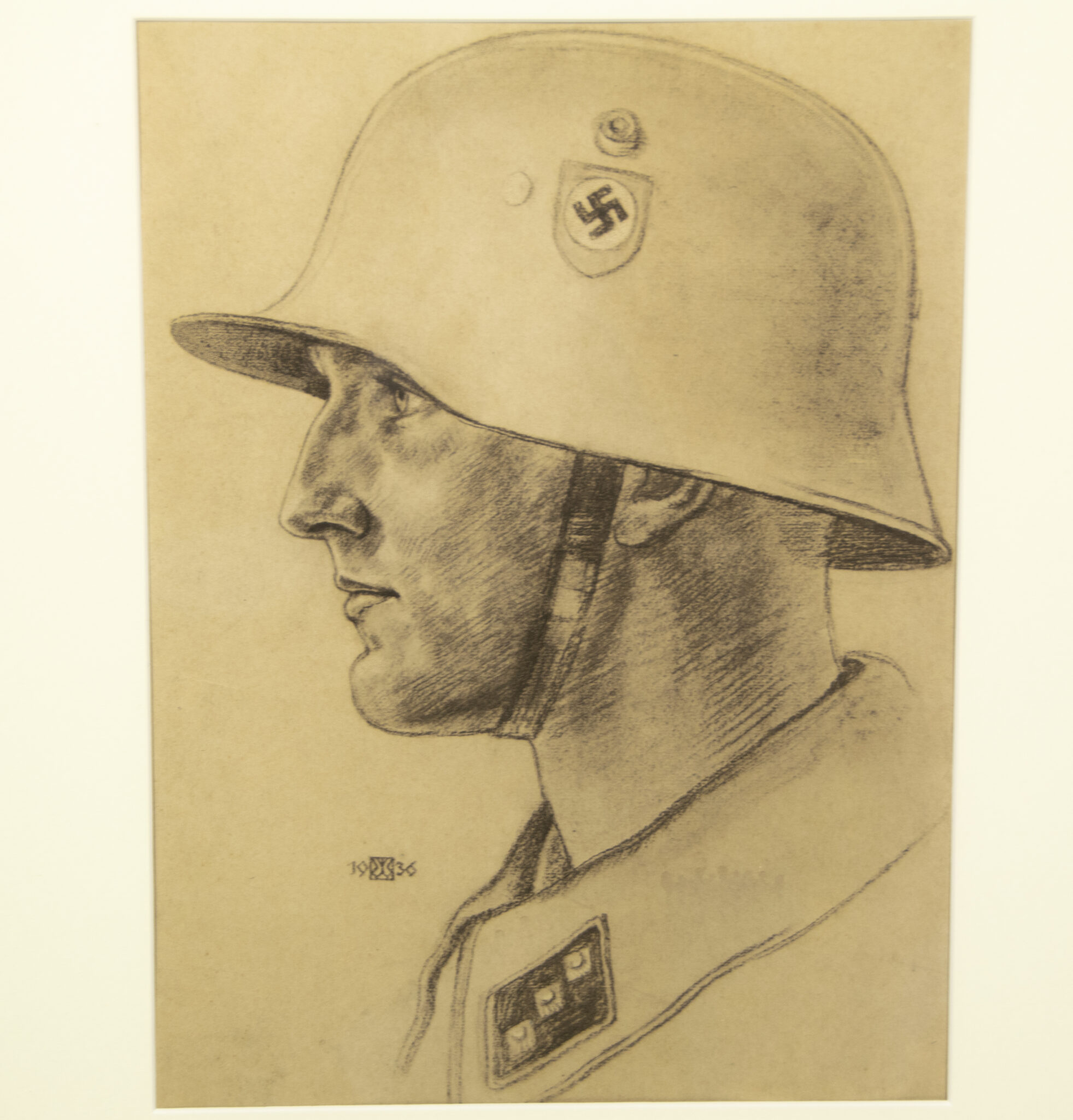 Willrich - Vom Lebensbaum deutscher Art - Bilder und Gedanken zur Rassenfrage - Framed original SS-Untersturmführer portrait - extremely rare