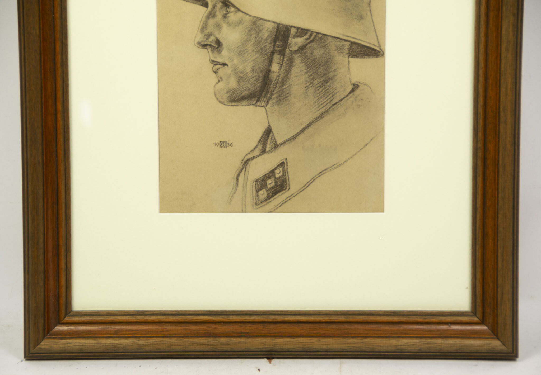 Willrich - Vom Lebensbaum deutscher Art - Bilder und Gedanken zur Rassenfrage - Framed original SS-Untersturmführer portrait - extremely rare