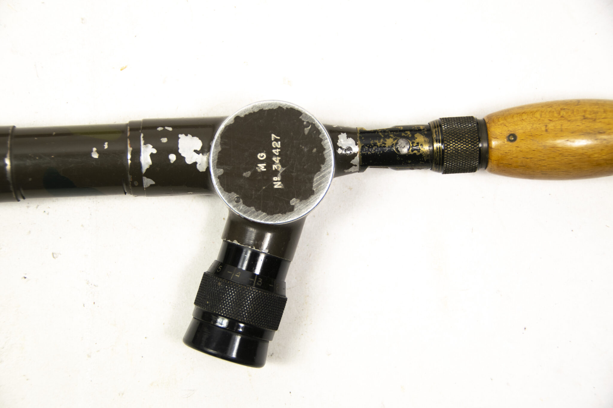 French camouflaged trench periscope complete with leather case - Image 17