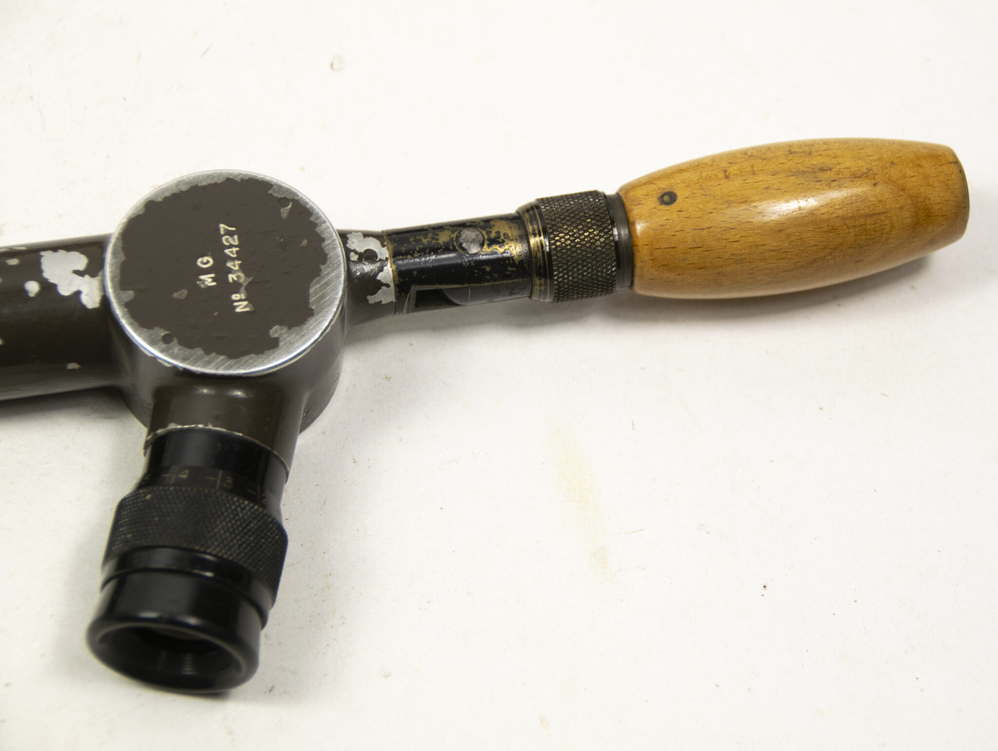 French camouflaged trench periscope complete with leather case - Image 16
