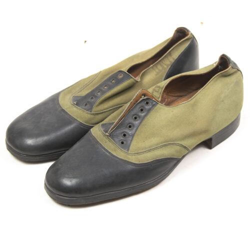 Kriegsmarine canvas Boot shoes low ankle boots (stamped)