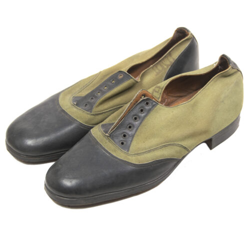 Kriegsmarine canvas Boot shoes low ankle boots (stamped)